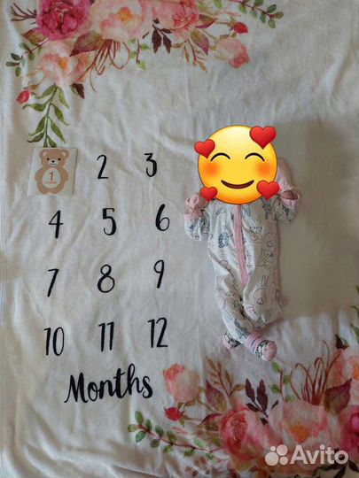 Плед детский для фотосессий (фотофон)