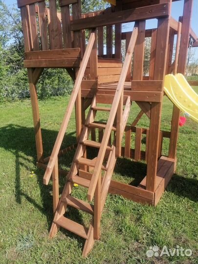 Детский игровой комплекс с горкой для улицы