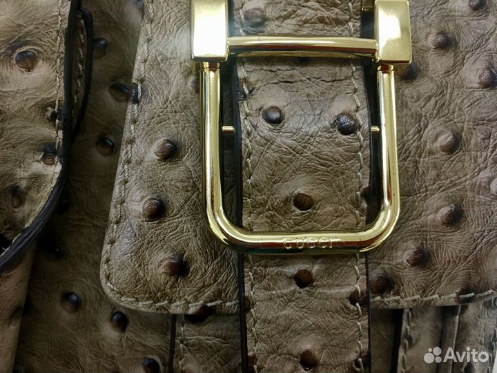 Сумка Gucci оригинал из страусиной кожи