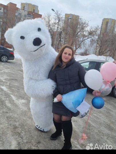 Белый мишка поздравление