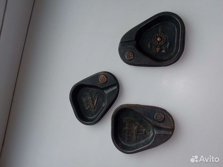 Пепельница СССР чеканка