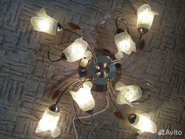 Люстра потолочная бу