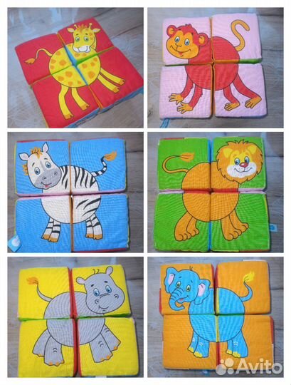 Развивающий кубик мягкий