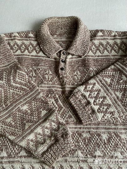 Свитер шерстяной мужской 50 L