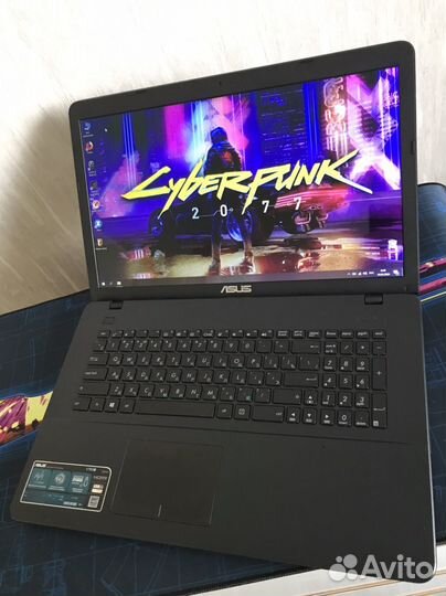Ноутбук asus мощный игровой как новенький