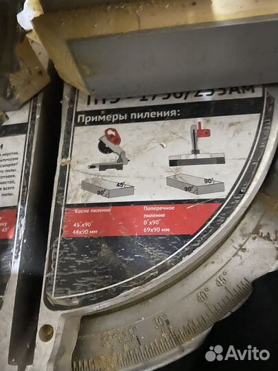 Пила торцовочная калибр птэ- 1750/255Ам