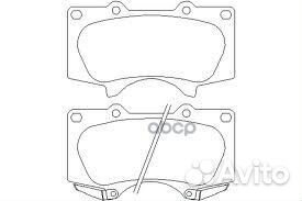 Колодки тормозные 0446560320 toyota