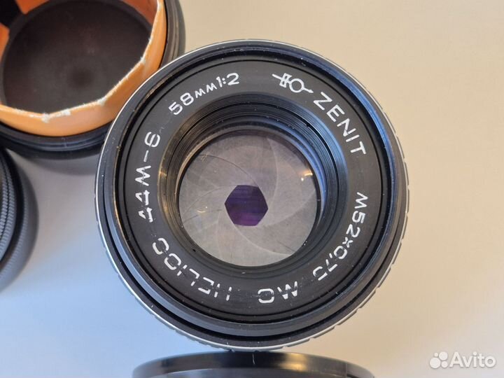 Объектив мс Гелиос 44М-6 58/2 +переходник на Fuji