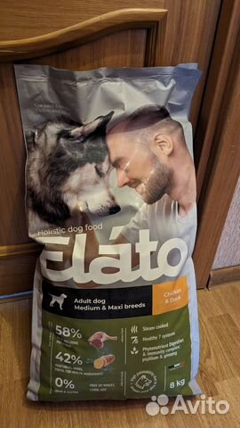 Сухой корм Elato Holistic с курицей и уткой 8 кг