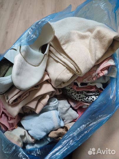 Вещи пакетом на девочку 80 86 92