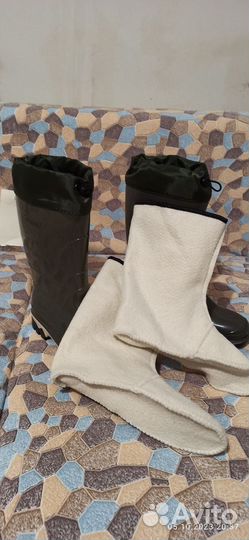 Утеплённые резиновые сапоги женские Sardonix