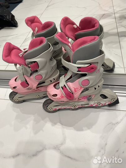 Роликовые коньки детские с защитой