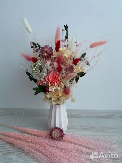 Букет из стабилизированных цветов