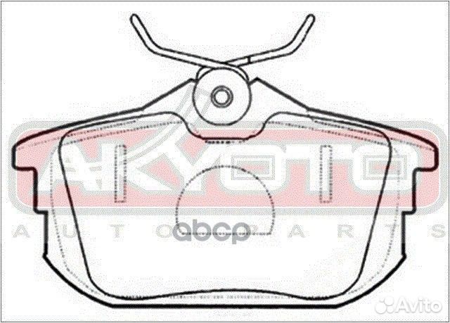 Колодки тормозные дисковые задние AKD-3593 akyoto