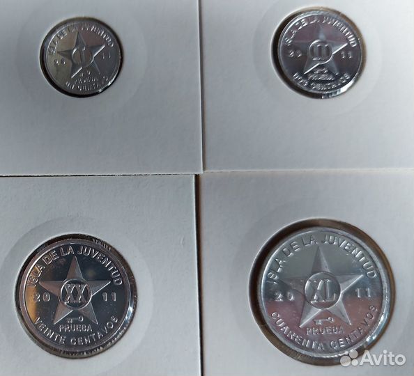 Набор жетонов. Куба. остров Хунавентуд