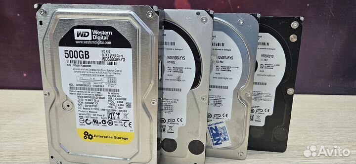 Жесткие диски Western Digital 500Gb 750Gb
