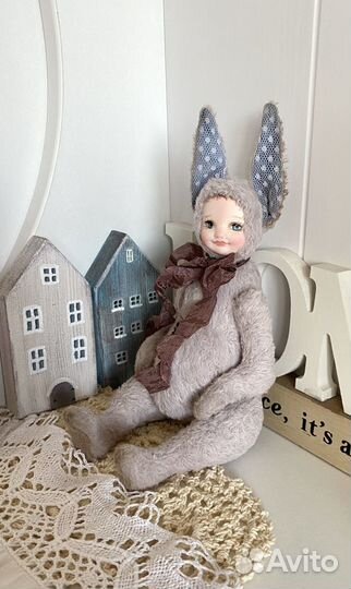 Тедди Долл. Кукла ручной работы. Зайчик Тедди