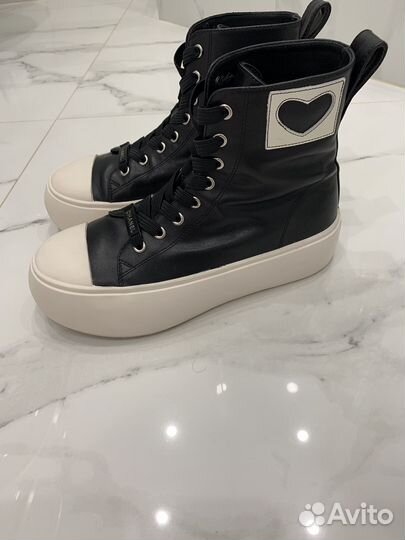 Кеды ботинки chanel кожа