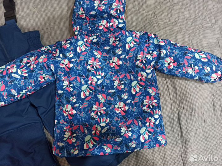 Зимний костюм комплект комбинезон для девочки 98