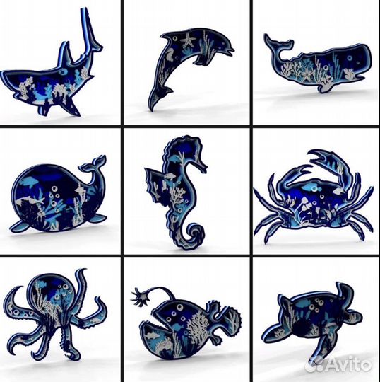 Многослойные раскраски детские из дерева