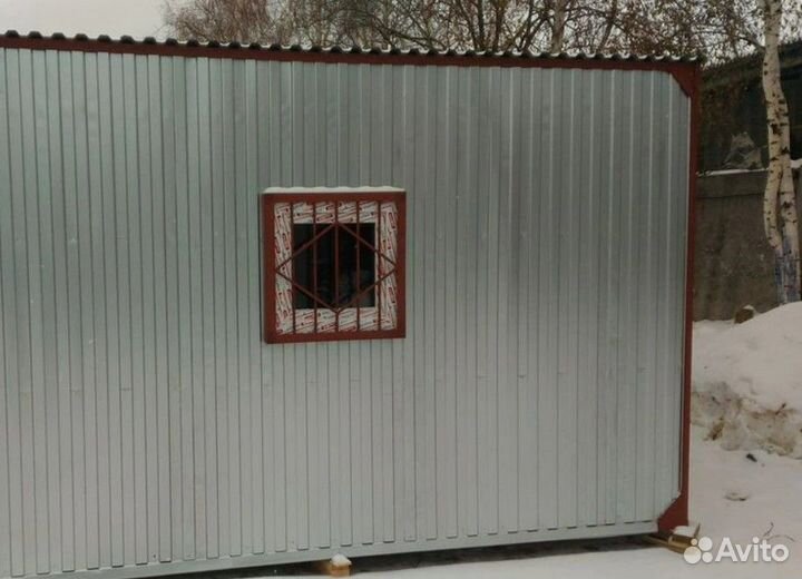 Бытовка размер 6х2,4 метра, строительная с тамбуро