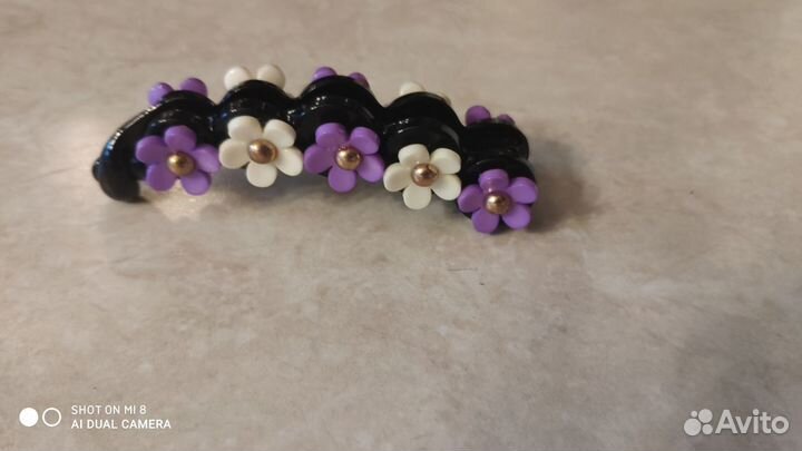 Заколка-автомат, банан, резинки для волос