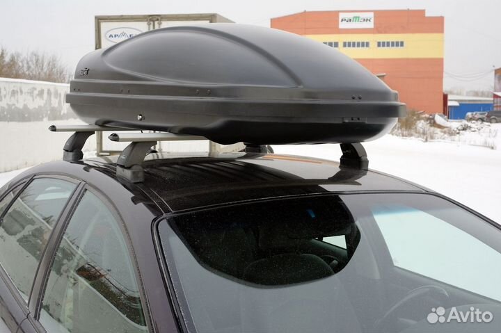 Бокс на крышу Koffer A-430 (1780x760) чёрный