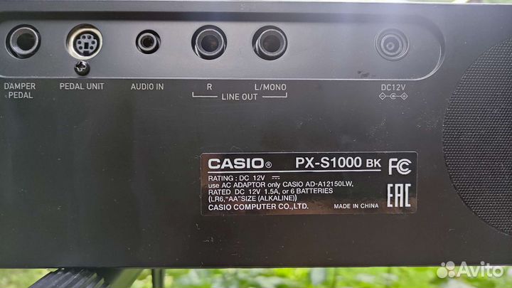 Электрическое пианино casio privia PX-1000 bk