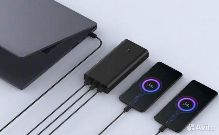 Powerbank xiaomi для ноутбука 50W 20000мАч