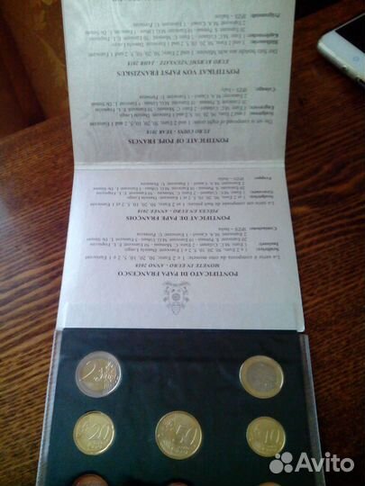 Официальный годовой набор евро 2018, Ватикан