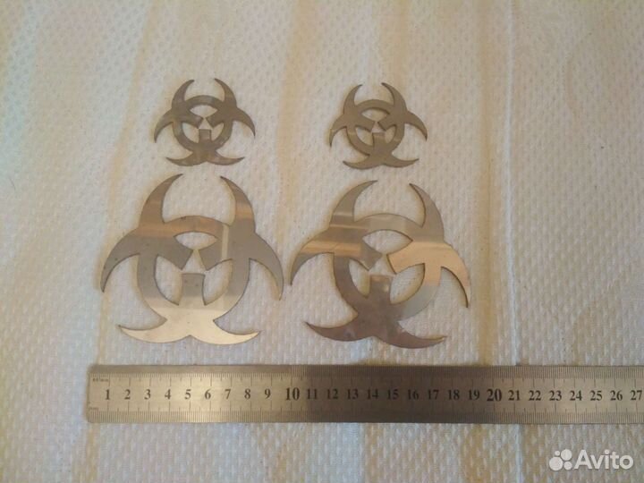 Игровые эмблемы из 2мм нержавейки