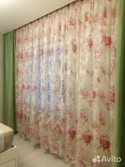 Шторы и покрывало комплект