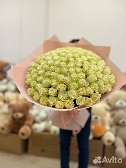 Цветы букеты из эквадор 15 роз-301 розы 24/7