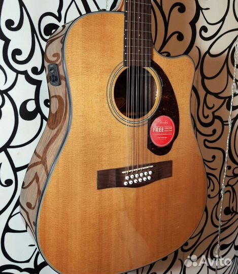 12 струнная гитара Fender CD-140SCE NAT