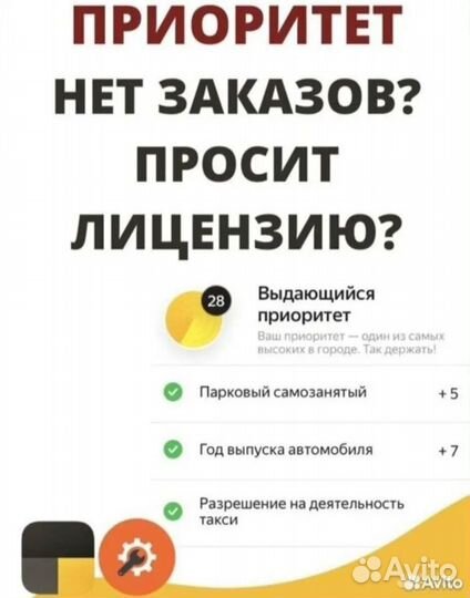 Лицензия (разрешение) для яндекс такси
