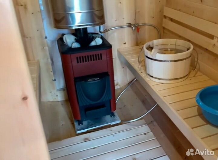 Баня бочка квадро