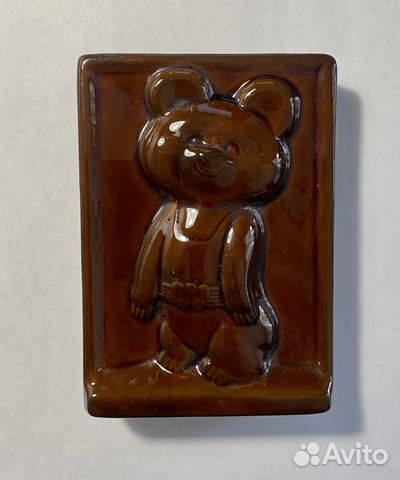 Олимпийский мишка плакетка