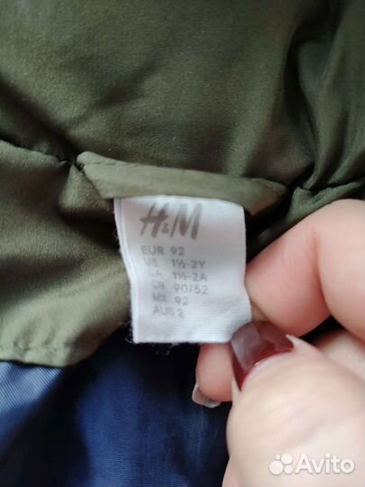 Куртка демисезонная hm для мальчика 92