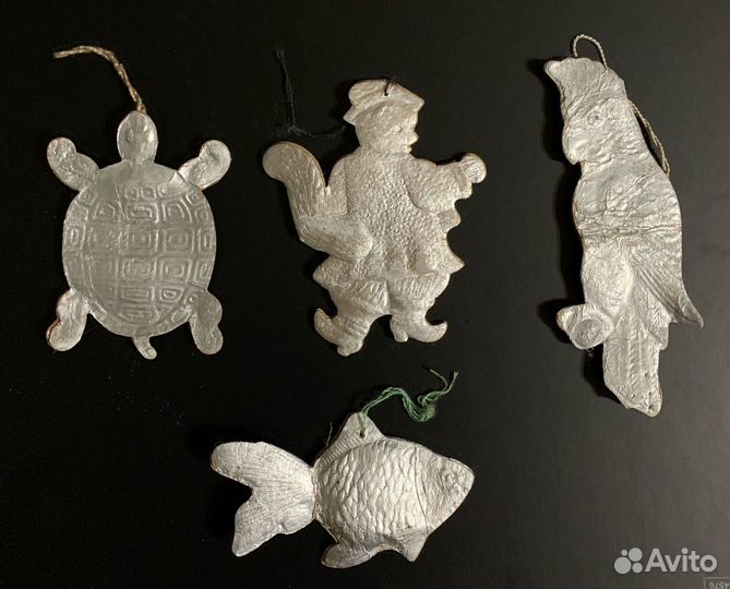 Жемчужина Космос Цирк картон елочная игрушка СССР