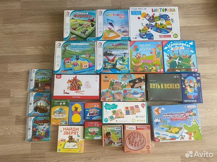 Продам детские настольные развивающие игры