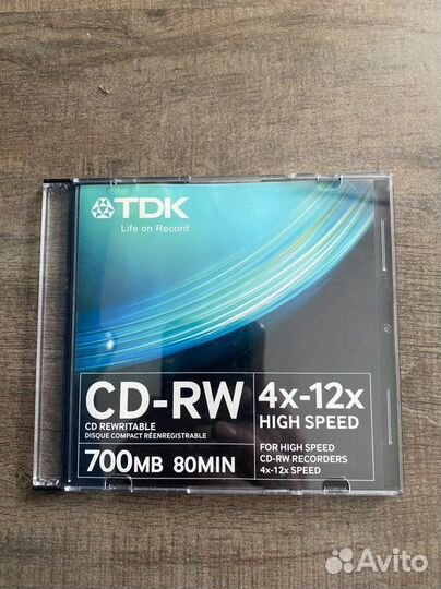 Болванка CD RW диск 700Mb