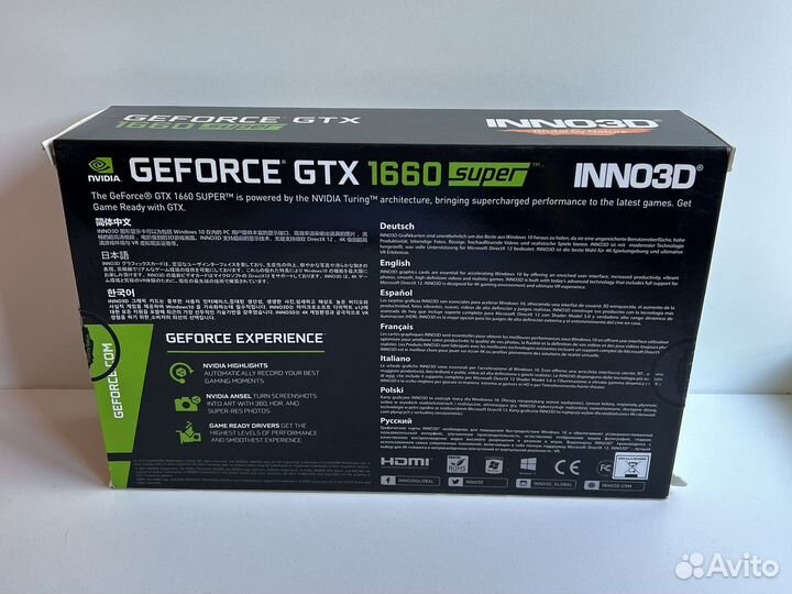 Видеокарта inno3D GeForce GTX 1660 super twin X2