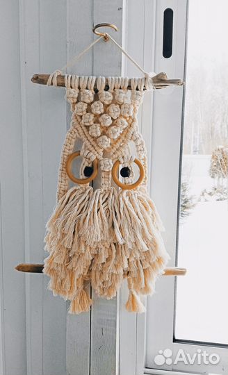 Оберег Сова Стефания. Техника макраме