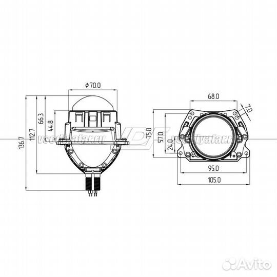 Светодиодные линзы Technik Division 2,5