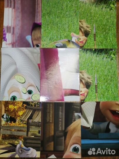 Наклейки Маша и Медведь