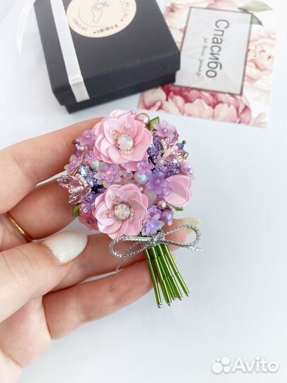 Брошь ручной работы