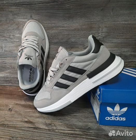 Кроссовки мужские Adidas артикул 50 серый