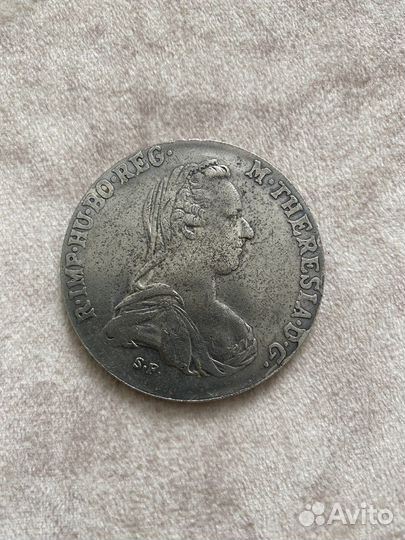 Монета 1 Талер 1780 SF Мария Терезия