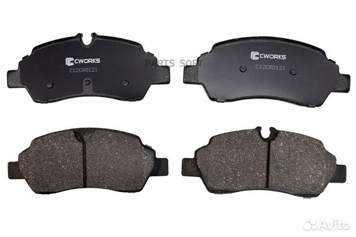 Cworks C12CR0121 Тормозные колодки задние, Low Met