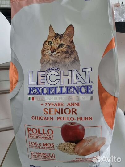 Корм для кошек lechat excellence для пожилых 1,5кг